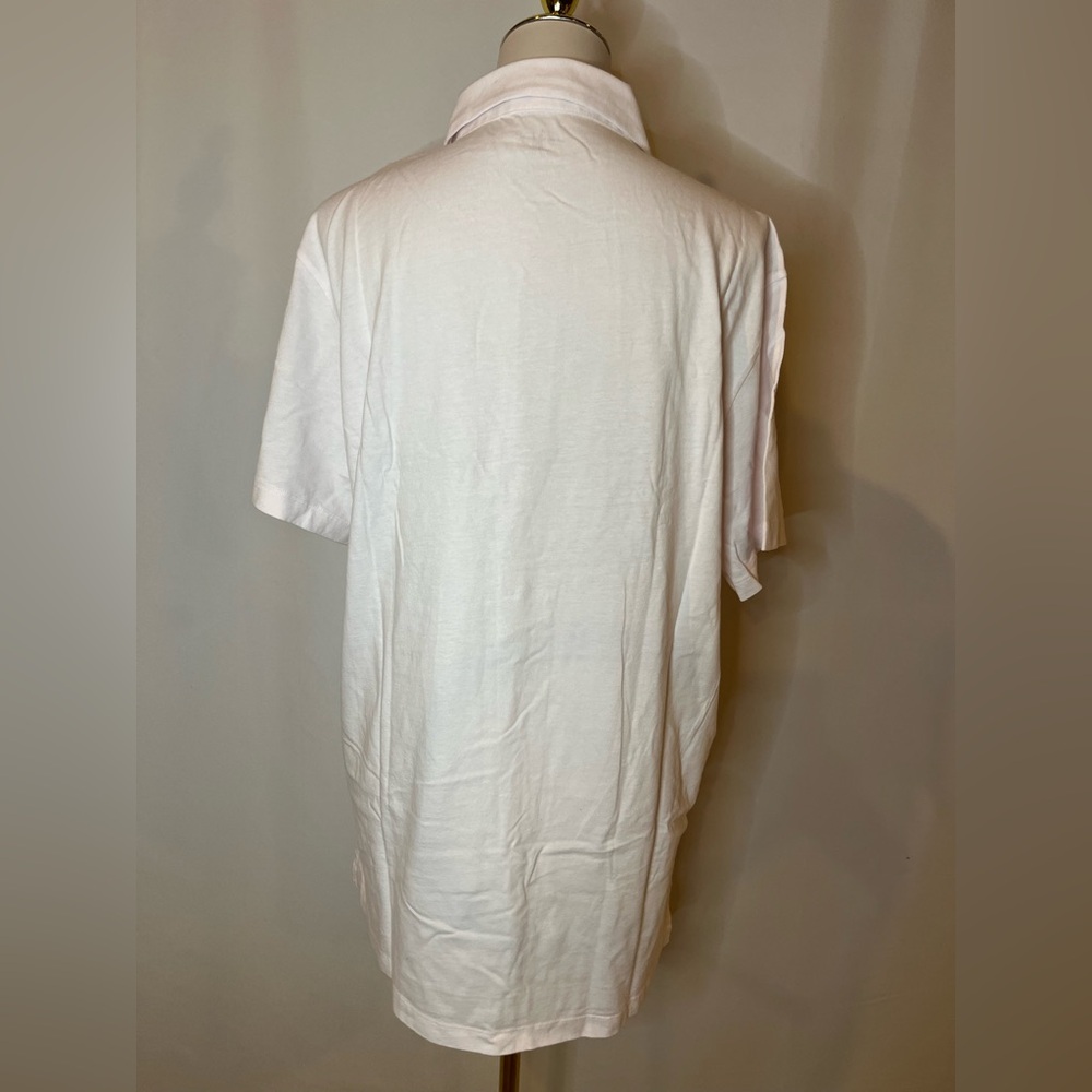 J.Crew Sueded cotton polo shirt in shell pink - Picture 7 of 8